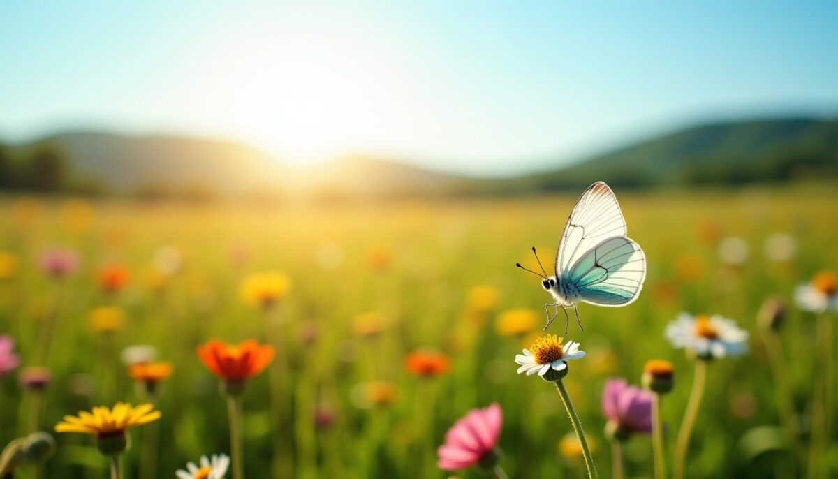 Papillon blanc : signification spirituelle et messages mystiques associés